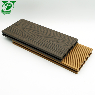 3D عميقة محفورة مجوفة WPC الطابق الخارجي 140mx23mmx2900mm الحجم
